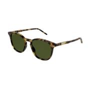 Stijlvolle Zonnebril Groene Lenzen Havana Montuur Gucci , Brown , Here...