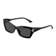 Stijlvolle zonnebril in zwart Jimmy Choo , Black , Unisex