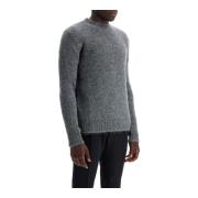 Melange Alpaca Crew Neck Sweater Jil Sander , Gray , Heren