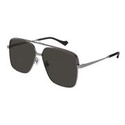 Stijlvolle zonnebril Zwart Gg1099Sa Gucci , Gray , Heren