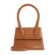 Middel Chiquito Lichtbruine Leren Tas Jacquemus , Brown , Dames