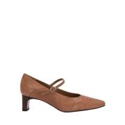 Mole Calfskin Smithson Pumps Salon Mercedes Lottusse , Brown , Dames