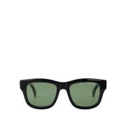 Rechthoekige Zwart-Groene Zonnebril Gucci , Black , Dames