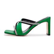 Groene hoge hakken sandalen Cesare Gaspari , Green , Dames