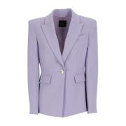 Lila Crepe Blazer met Peak Revers Pinko , Purple , Dames