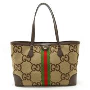 Pre-owned Fabric gucci-bags Gucci Vintage , Beige , Dames