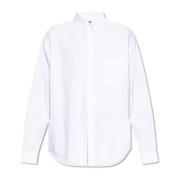 Katoenen shirt met zak Balenciaga , White , Heren