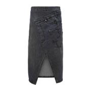 Grijze Denim Wikkelrok JW Anderson , Gray , Dames