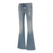 Blauwe Dames Jeans Diesel , Blue , Dames