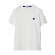 Equestrian Knight Design Wit T-shirt Burberry , White , Heren