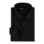 Zwart Business Overhemd Jurk Hugo Boss , Black , Heren