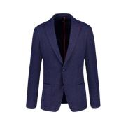 Blauwe Houndstooth Moderne Slim Fit Blazer ROY Robson , Blue , Heren