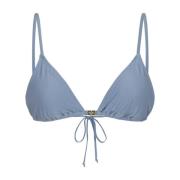 Zee Shine Bikini Top Ganni , Blue , Dames