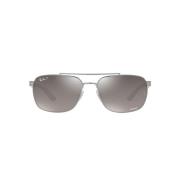 Gunmetal zonnebril met grijze lenzen Ray-Ban , Gray , Heren