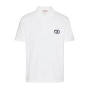 Vlogo Signature Polo Shirt Valentino , White , Heren