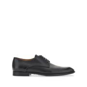 Vetersluiting Amandel Teen Platte Schoenen Salvatore Ferragamo , Black...