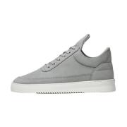 Low Top Ripple Nubuck Cement Grey Filling Pieces , Gray , Unisex