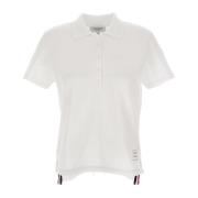 Gestreept Polo Shirt Wit Thom Browne , White , Dames