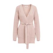 Geperforeerde Cardigan in Cipria Kleur Max Mara , Pink , Dames