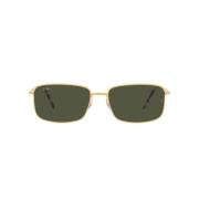 Metalen zonnebril in goud met groene lenzen Ray-Ban , Yellow , Unisex