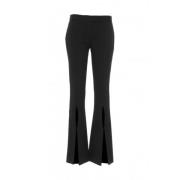 Sartoriale Flare Broek met Voor Split Versace , Black , Dames