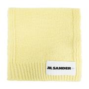 Wollen sjaal door + Jil Sander , Yellow , Dames