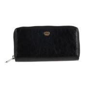 Pre-owned Leather wallets Gucci Vintage , Black , Dames