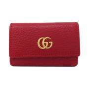 Pre-owned Leather key-holders Gucci Vintage , Red , Dames