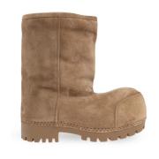 Alaska Bont Lage Sneeuwlaarzen Balenciaga , Brown , Dames