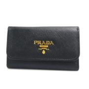 Pre-owned Leather key-holders Prada Vintage , Black , Dames