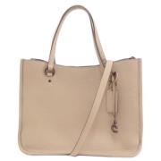 Pre-owned Fabric handbags Coach Pre-owned , Beige , Dames