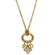 Pre-owned Metal necklaces Louis Vuitton Vintage , Yellow , Dames