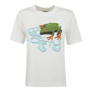 Stijlvolle T-shirts en Polos Burberry , White , Dames