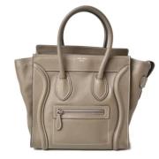 Pre-owned Leather celine-bags Celine Vintage , Beige , Dames