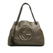 Pre-owned Leather gucci-bags Gucci Vintage , Yellow , Dames