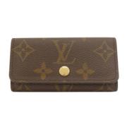 Pre-owned Canvas key-holders Louis Vuitton Vintage , Brown , Dames