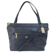 Pre-owned Fabric totes Coach Pre-owned , Blue , Dames