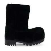 Alaska Bont Lage Sneeuwlaarzen Balenciaga , Black , Dames