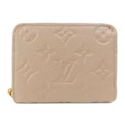 Pre-owned Fabric wallets Louis Vuitton Vintage , Beige , Dames