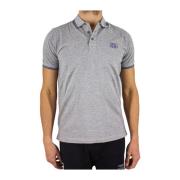 Grijze Polo Shirt met Logo Borduurwerk Cerruti 1881 , Gray , Heren