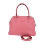 Pre-owned Fabric handbags Hermès Vintage , Pink , Dames