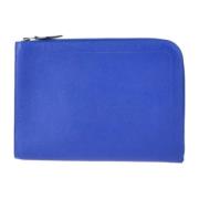 Pre-owned Fabric clutches Hermès Vintage , Blue , Dames