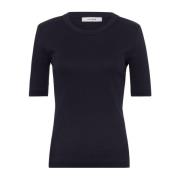 Comfortabel Katoenen T-shirt in Marineblauw IVY OAK , Blue , Dames