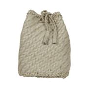 Stijlvolle Leren Tas Dragon Diffusion , Beige , Dames