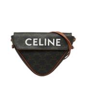 Pre-owned Plastic shoulder-bags Celine Vintage , Brown , Dames
