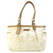 Pre-owned Fabric handbags Coach Pre-owned , Beige , Dames