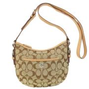 Pre-owned Fabric shoulder-bags Coach Pre-owned , Beige , Dames