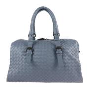 Pre-owned Leather handbags Bottega Veneta Vintage , Blue , Dames