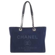 Pre-owned Fabric chanel-bags Chanel Vintage , Blue , Dames