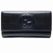 Pre-owned Fabric wallets Gucci Vintage , Black , Dames